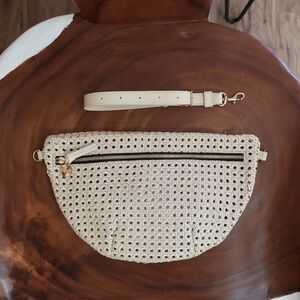 Clare V. Grande Fanny in Cream Rattan